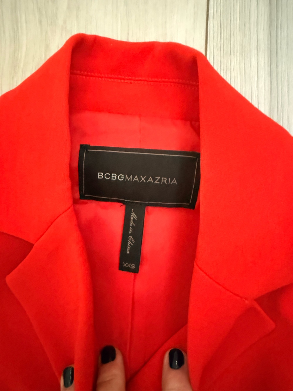 BCBGMaxAzria Red Women's Coat Blazer Size  XXS fits like a 2